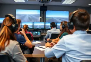 Students participating in an aviation workshop at Academy @ Shawnee