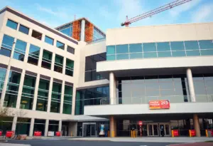 Construction of Baptist Health Hospital in Louisville