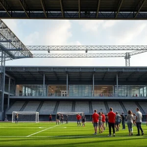 Construction of Bellarmine University athletic facilities