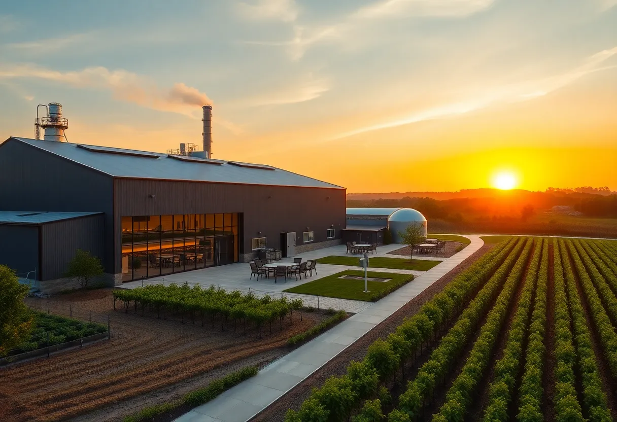 Boundary Oak Distillery's new sustainable production facility