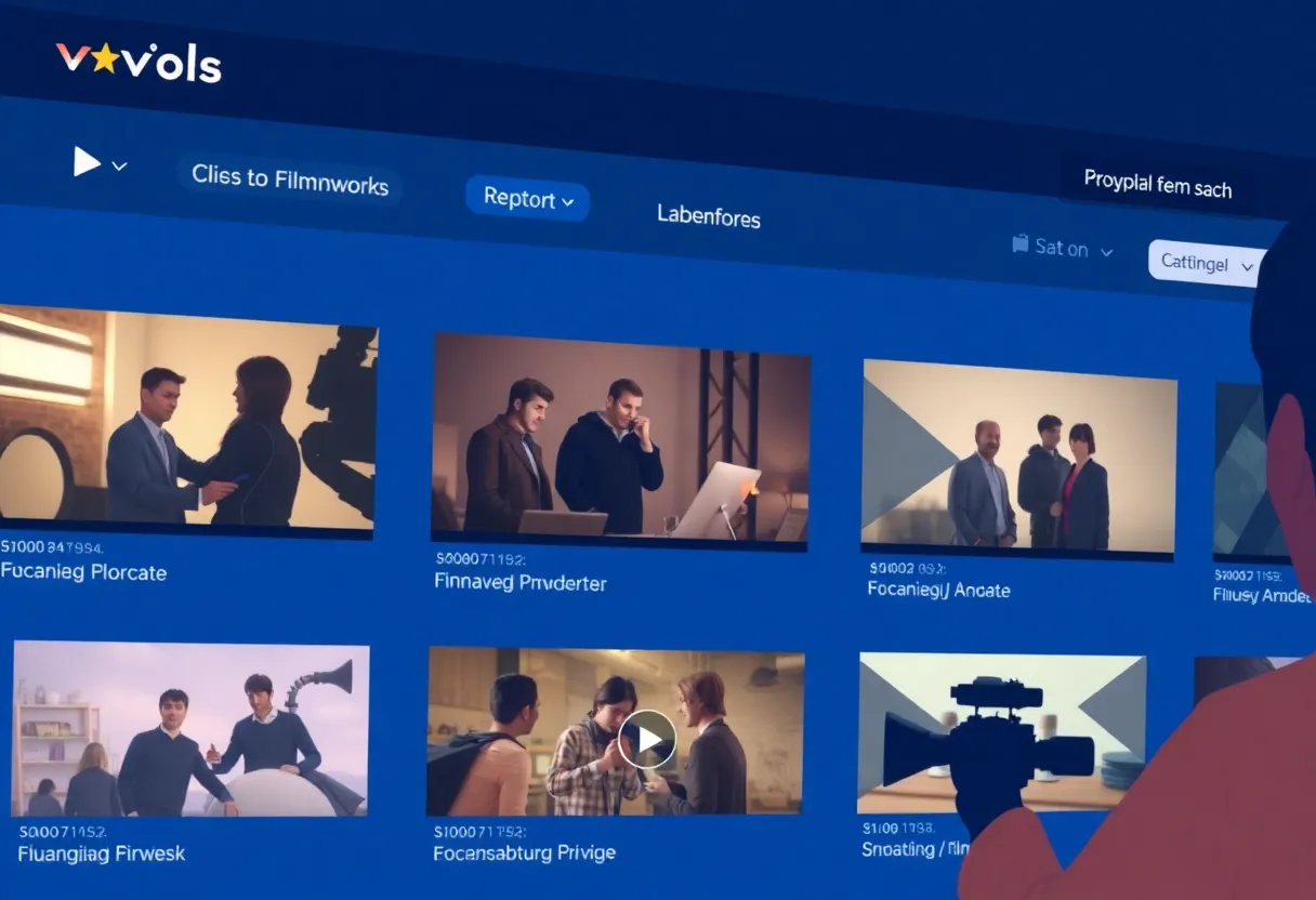 Screenshot of the Buy.Video platform displaying video sales.