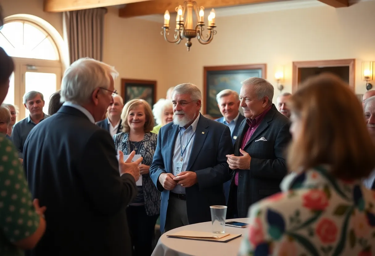 Community members gathered to honor a local philanthropist.