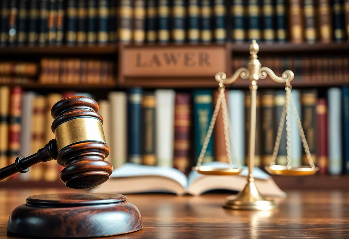 Justice symbol representing court ruling in Kentucky