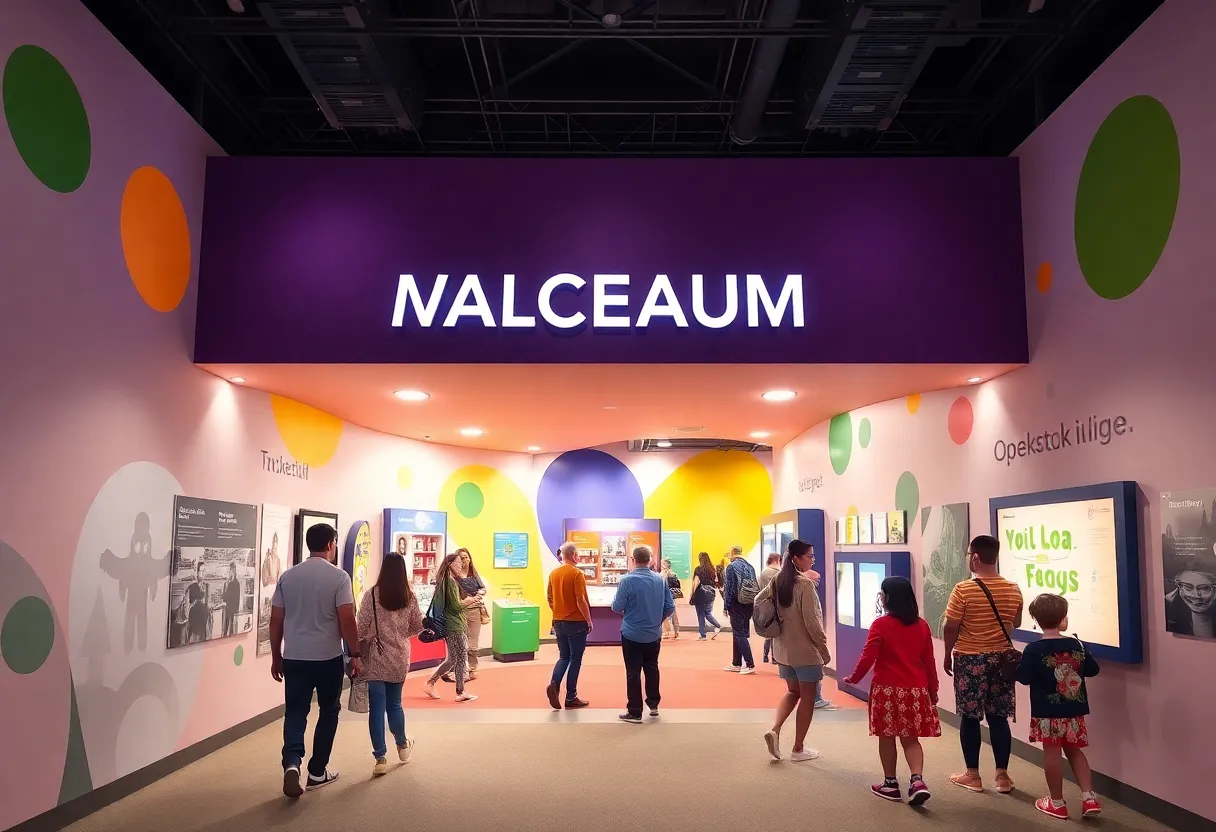 Entrance of The Dot Experience, an inclusive museum in Louisville