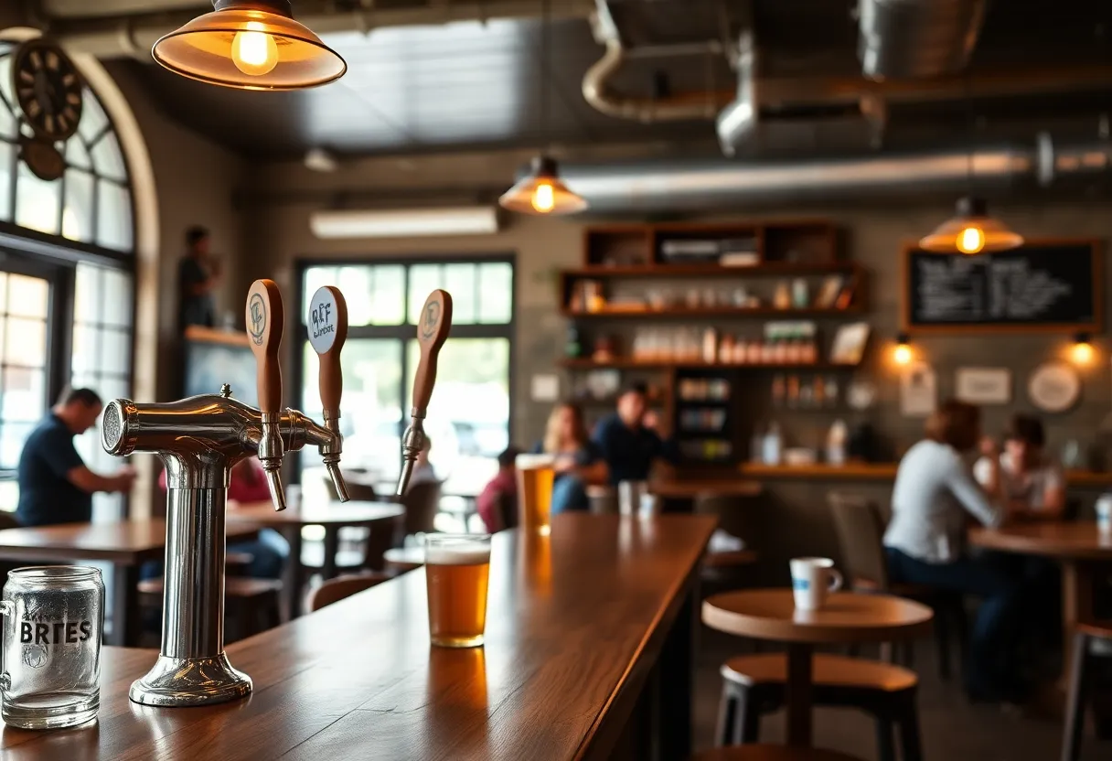 Interior of Hi-Wire Brewing's Phoenix Hill Taproom