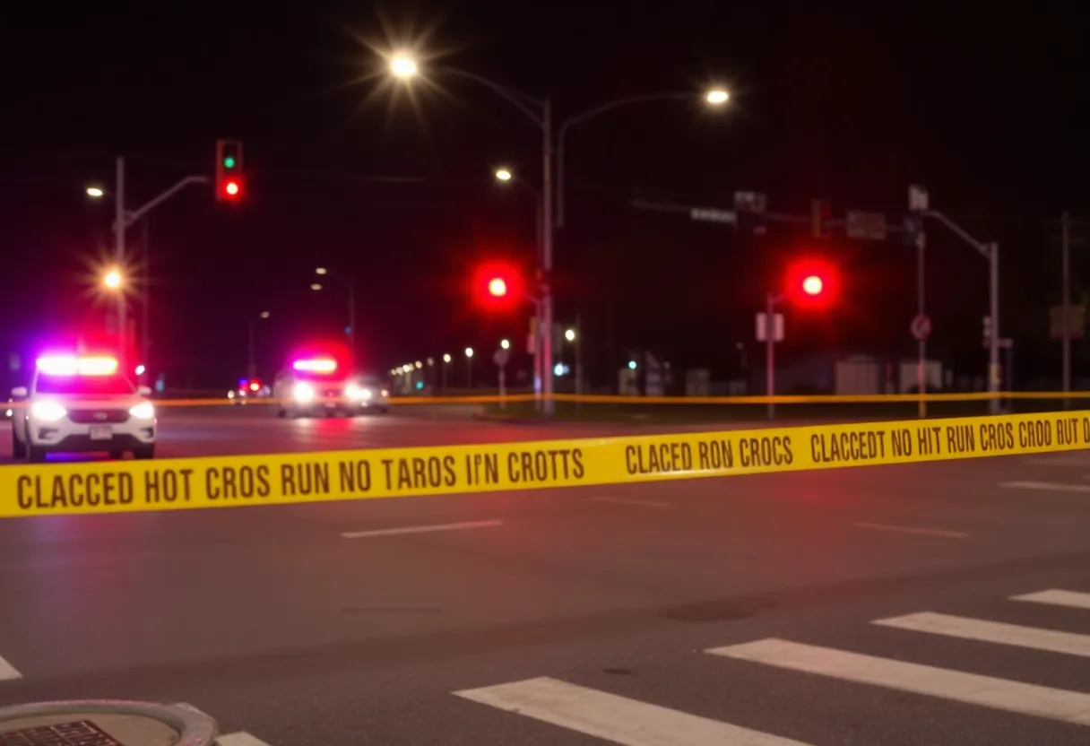Emergency response at hit-and-run scene in downtown Louisville