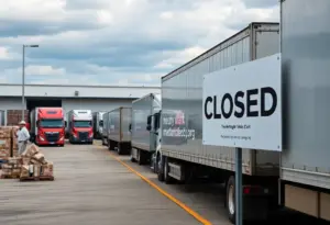 Logistics facility in Shepherdsville, KY, indicating closure