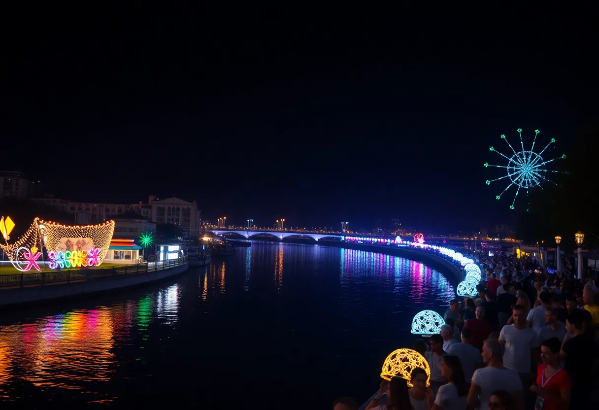 Dazzling light displays at the Illuminate Festival in Owensboro