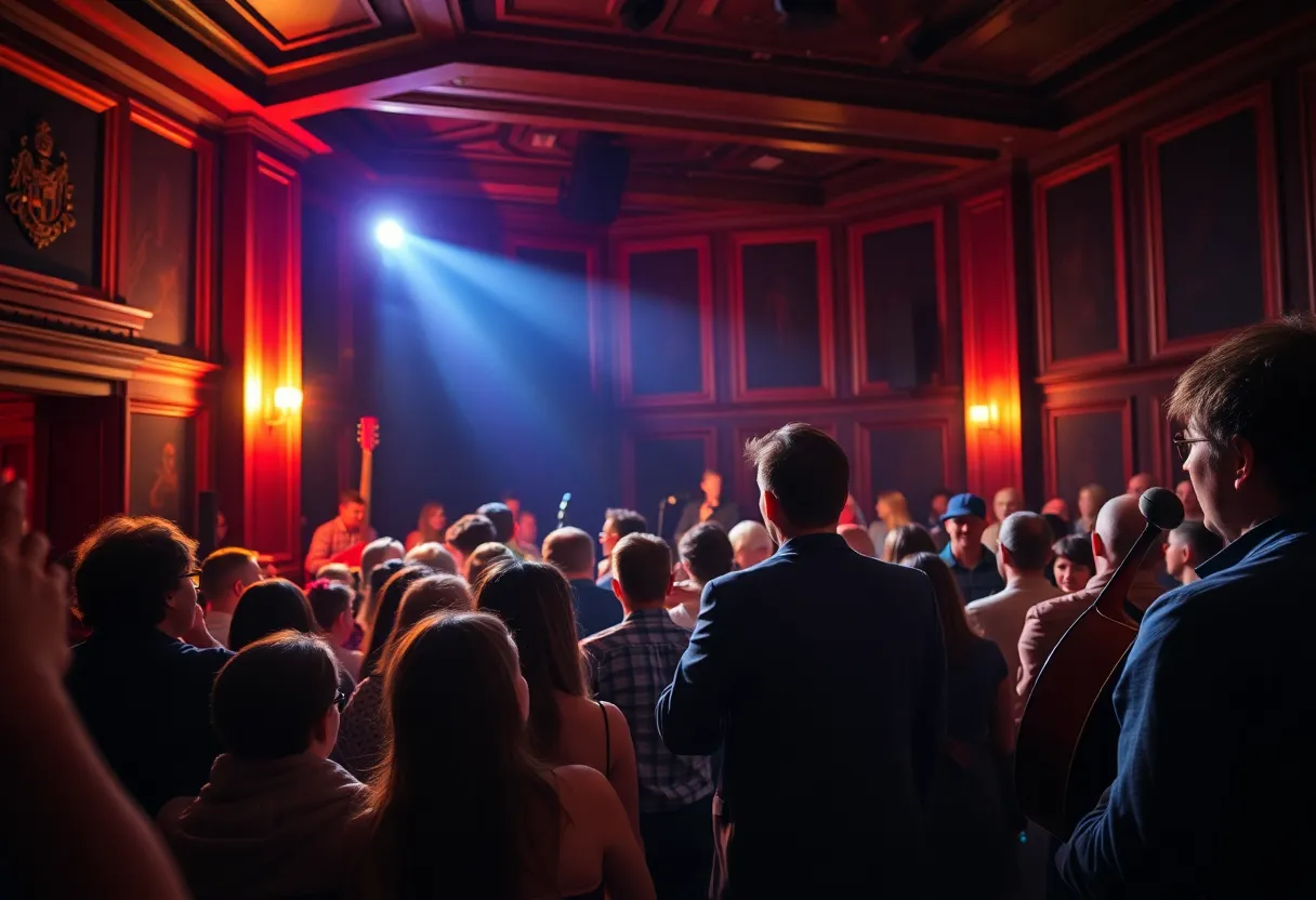 Audience enjoying Jon McLaughlin's acoustic performance at Headliners Music Hall