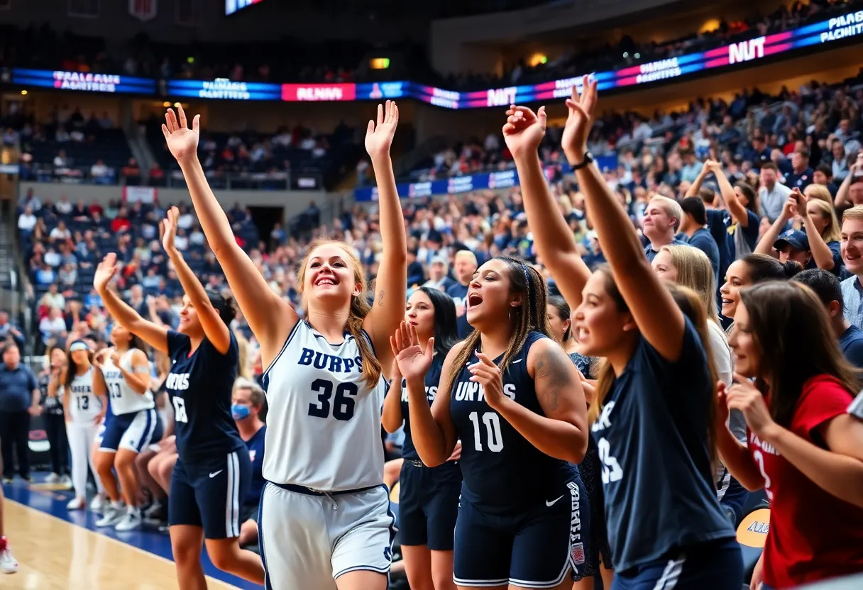 Kentucky Women's Basketball team in action during a rivalry game