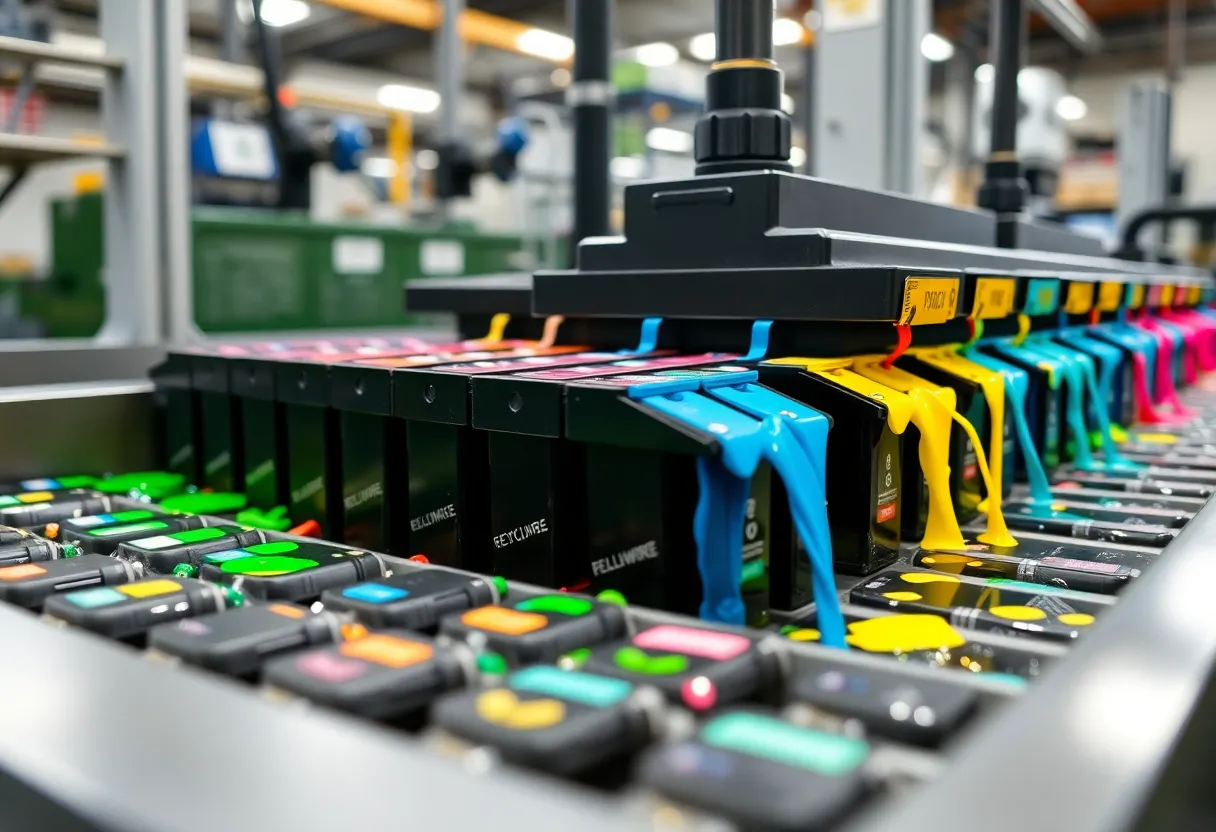 Sustainable ink recycling process at Lexmark