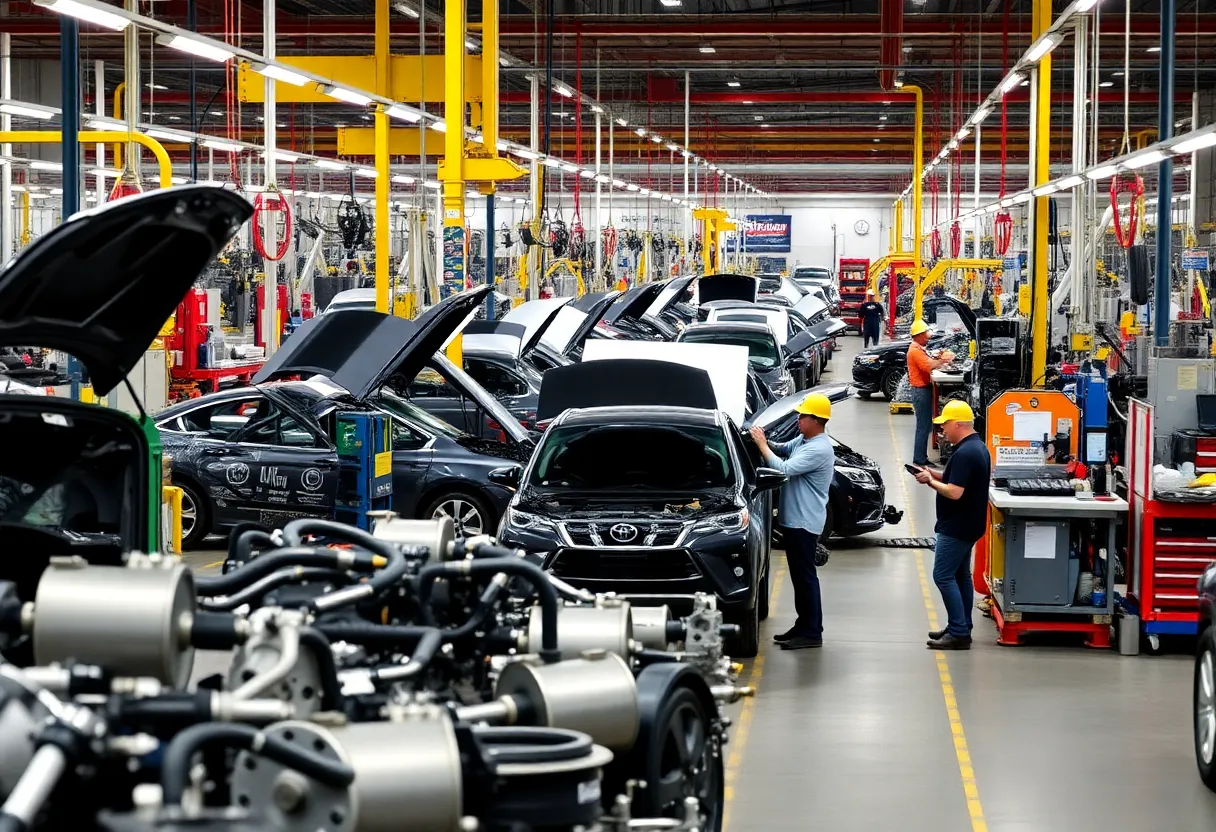 Manufacturing facility in Louisville producing automotive parts.