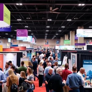 Louisville Business Expo with exhibitors and attendees