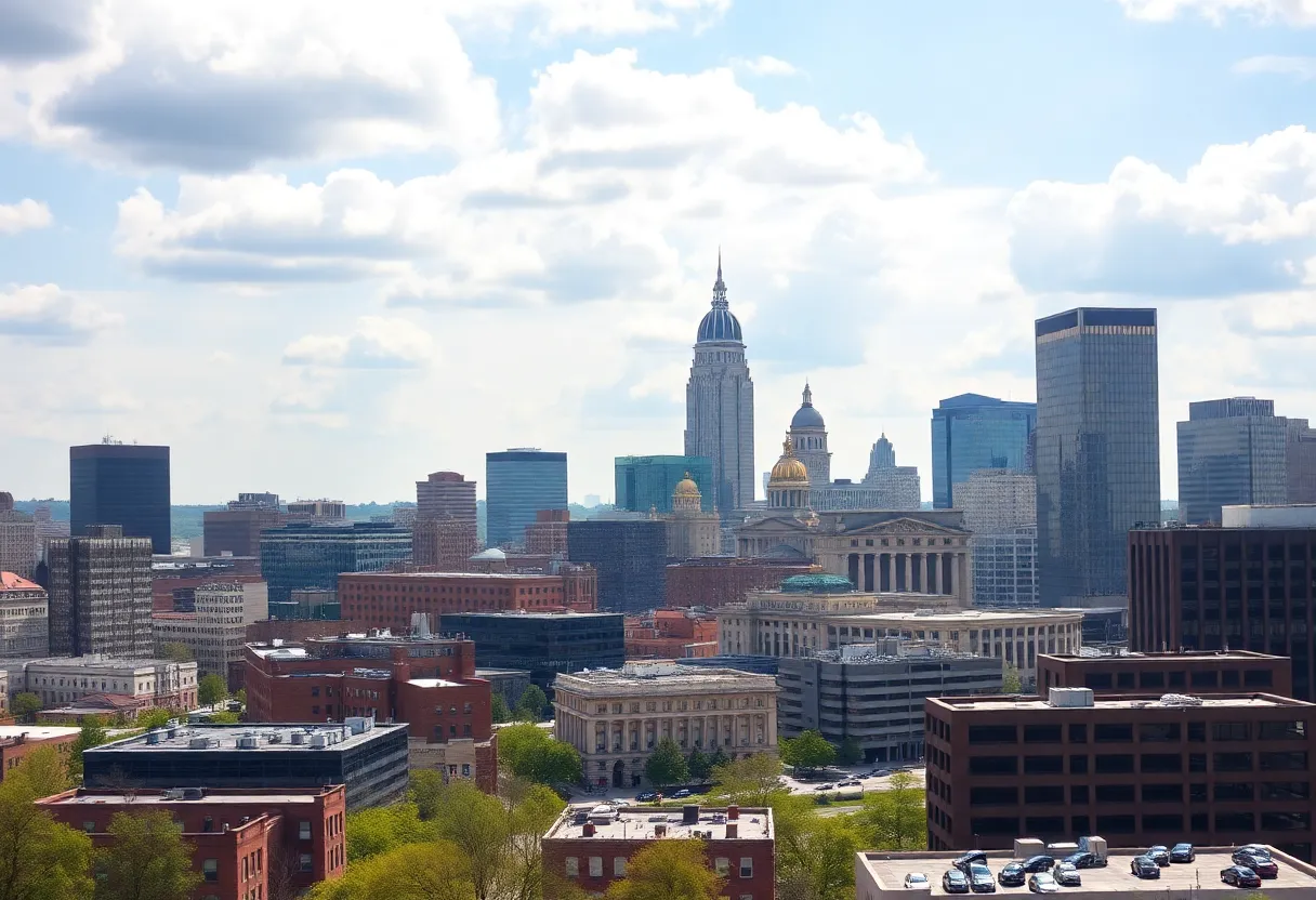 Skyline of Louisville, Kentucky representing economic growth