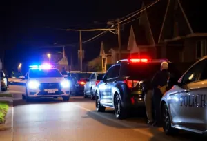 Residents securing their vehicles in a Louisville neighborhood