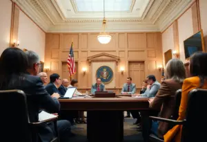 Meeting at Louisville City Hall to discuss government integrity and oversight.