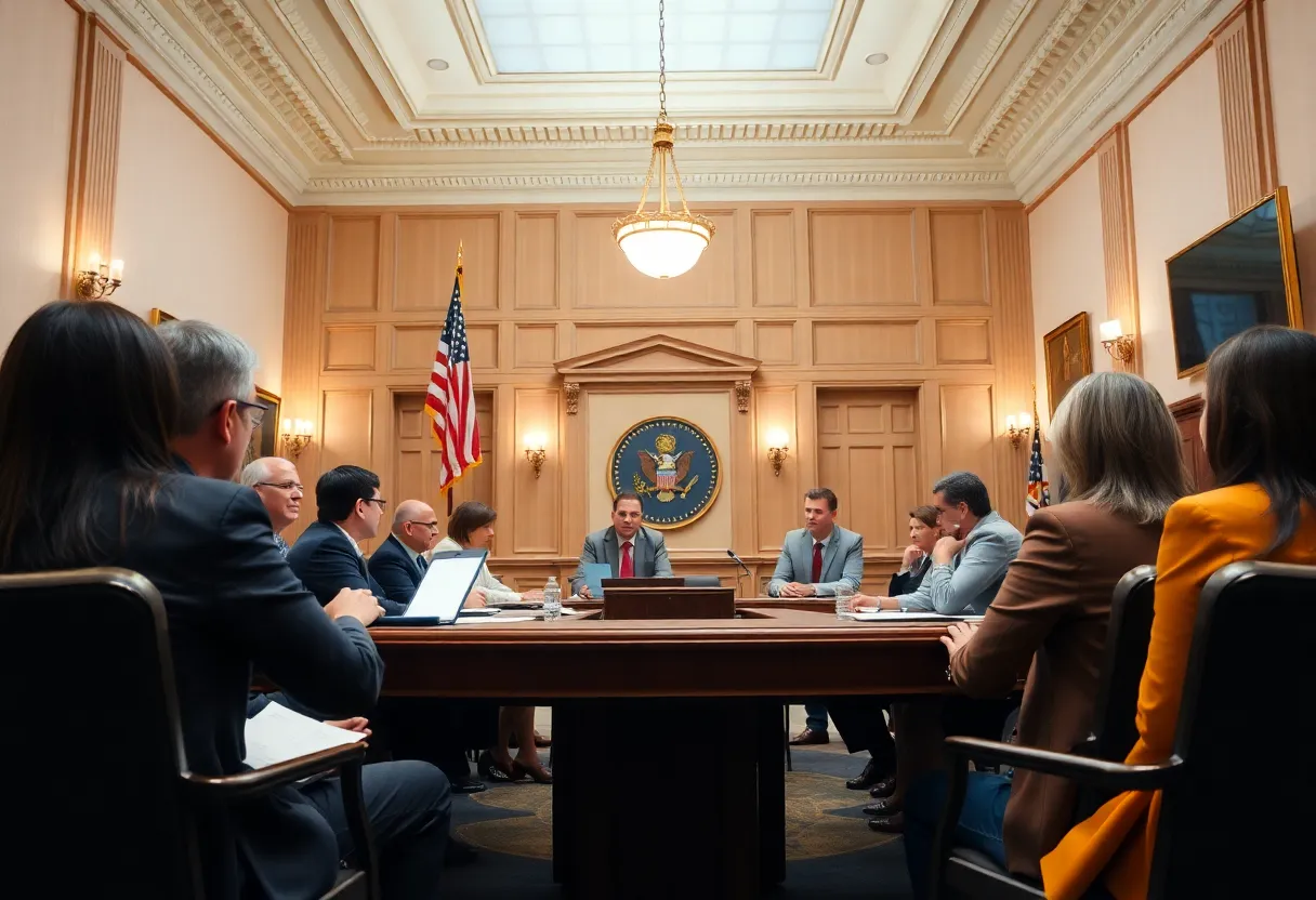 Meeting at Louisville City Hall to discuss government integrity and oversight.