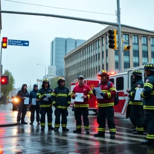 Firefighters collecting donations for Muscular Dystrophy Association in Louisville