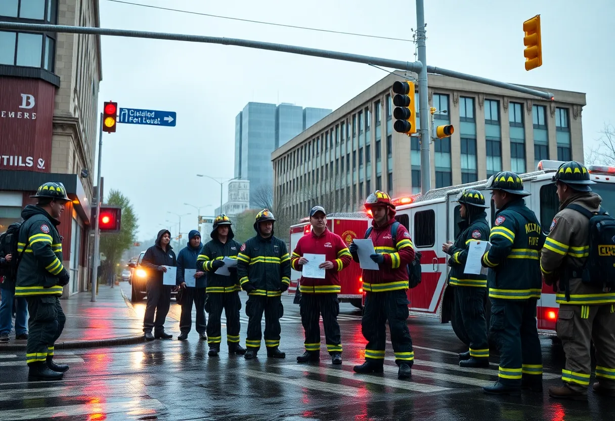 Firefighters collecting donations for Muscular Dystrophy Association in Louisville