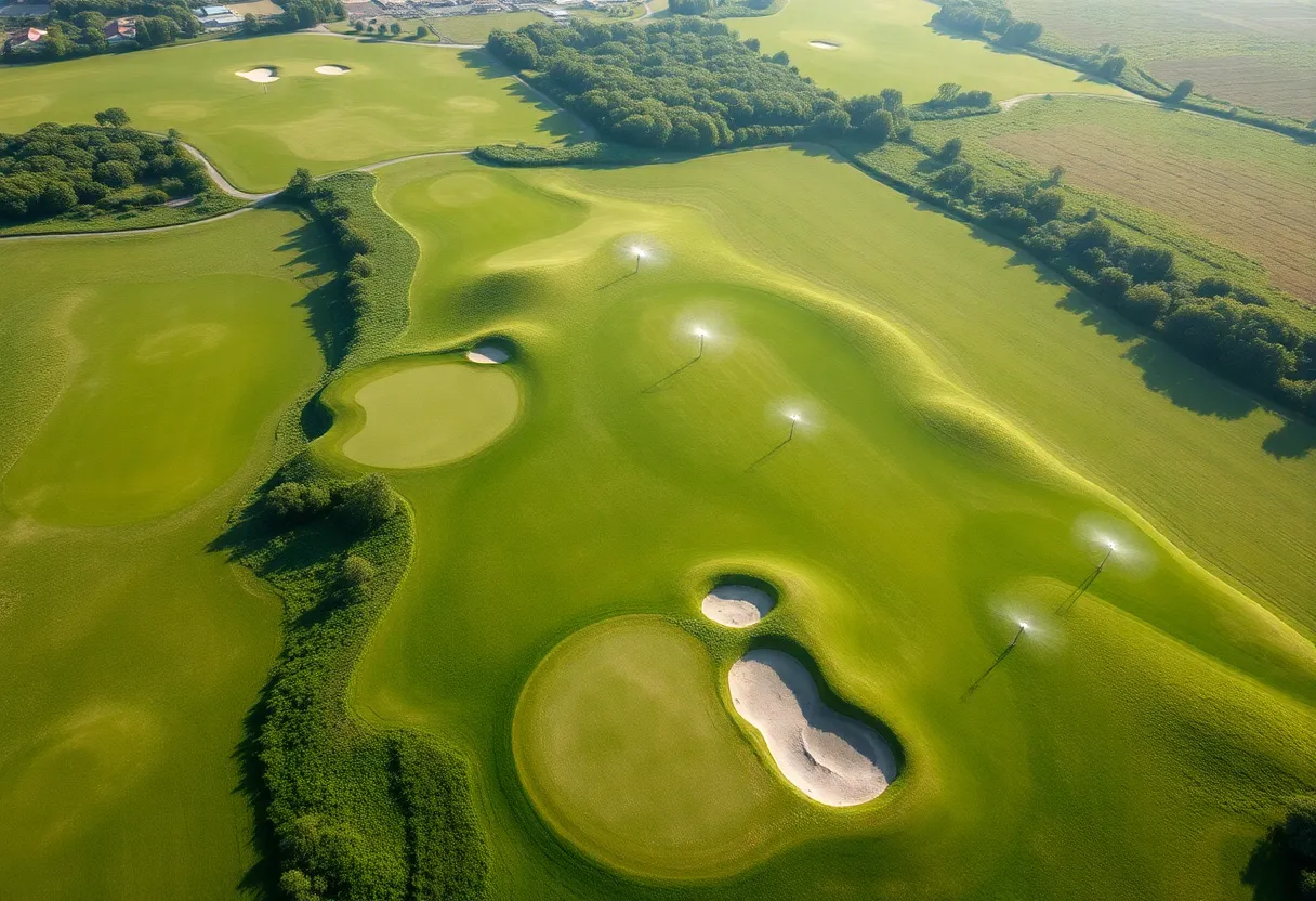 New design of Louisville's golf course with wider fairways and modern amenities