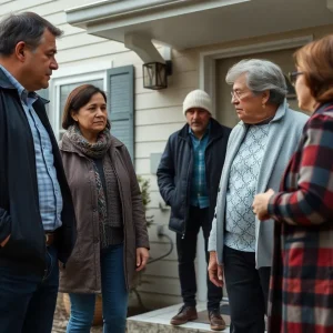 Family confrontation during a property ownership scam incident in Louisville