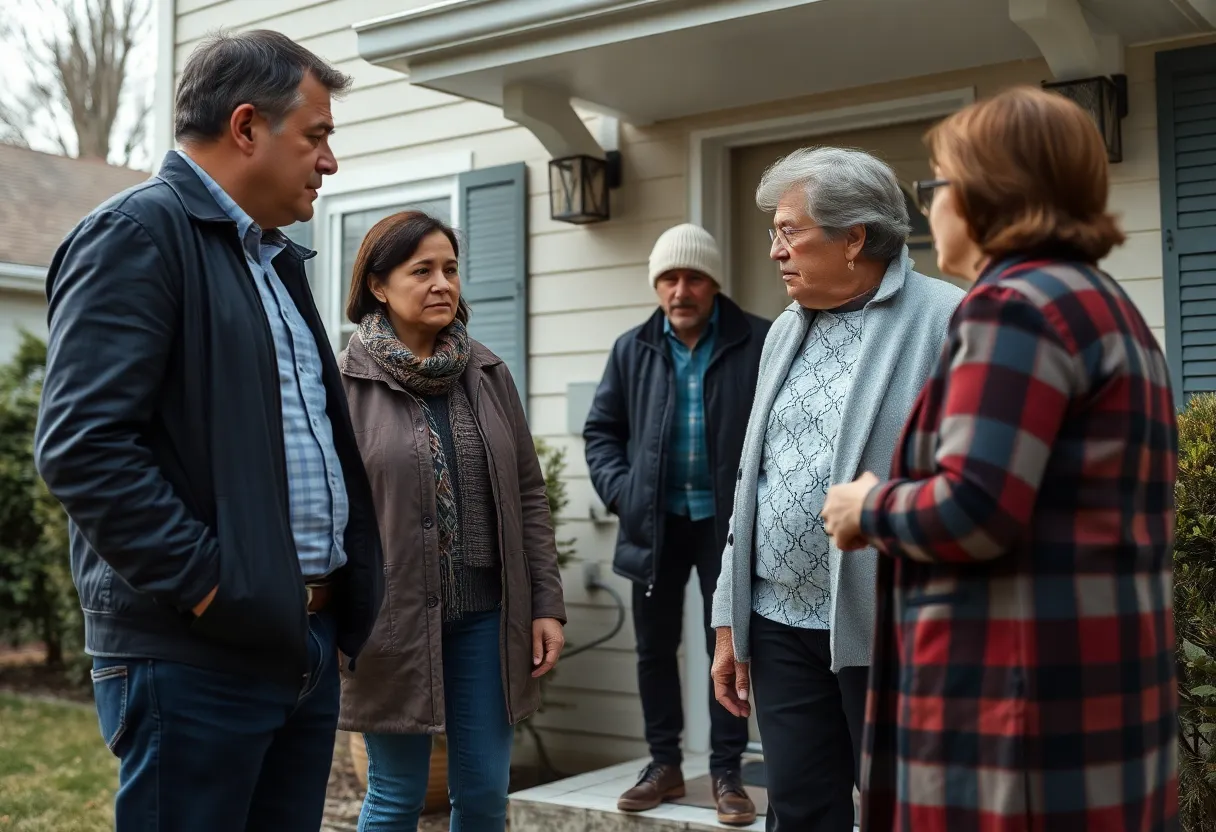 Family confrontation during a property ownership scam incident in Louisville