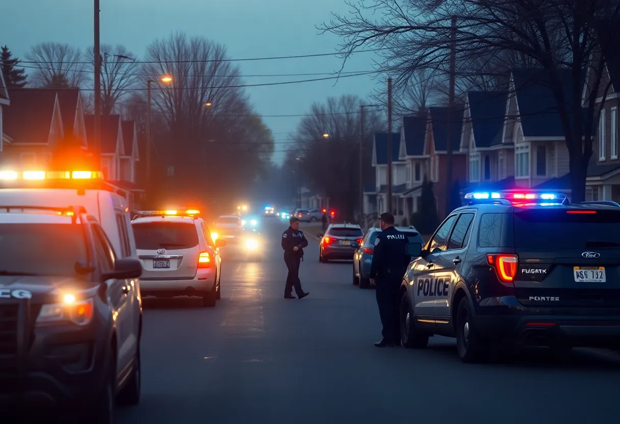 Police investigating shooting scene in Jacobs neighborhood, Louisville