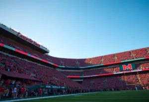Louisville vs Miami football game atmosphere at L&N Stadium