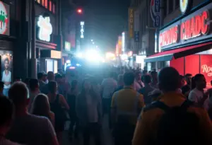 Emergency responders at a nightlife venue in Louisville.