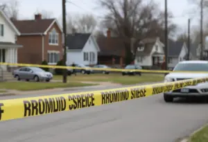 Scene of a shooting in a Louisville neighborhood