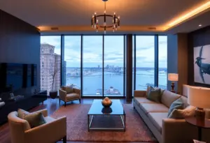 Luxurious waterfront penthouse in Louisville with Ohio River views