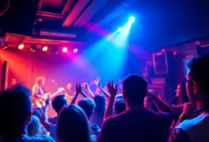 Sara Benyo performing live at Galaxie concert venue