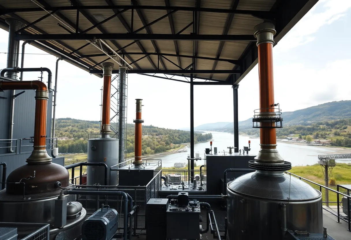 Construction of Sazerac expansion in New Albany