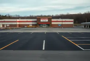 Deserted supply chain facility in Shepherdsville, KY due to company closure