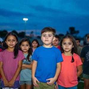 Students expressing disappointment on a sports field due to the suspension of sports activities at Fort Knox schools.