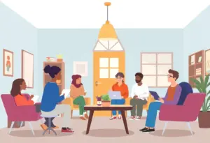 Transitional housing facility providing support services in Louisville.