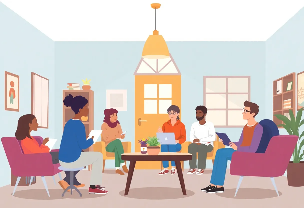 Transitional housing facility providing support services in Louisville.