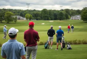 UK Men's Golf team preparing for Williams Cup at a Louisville golf course