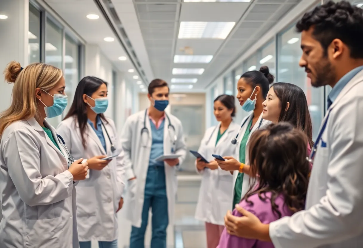 Healthcare professionals at UofL Health