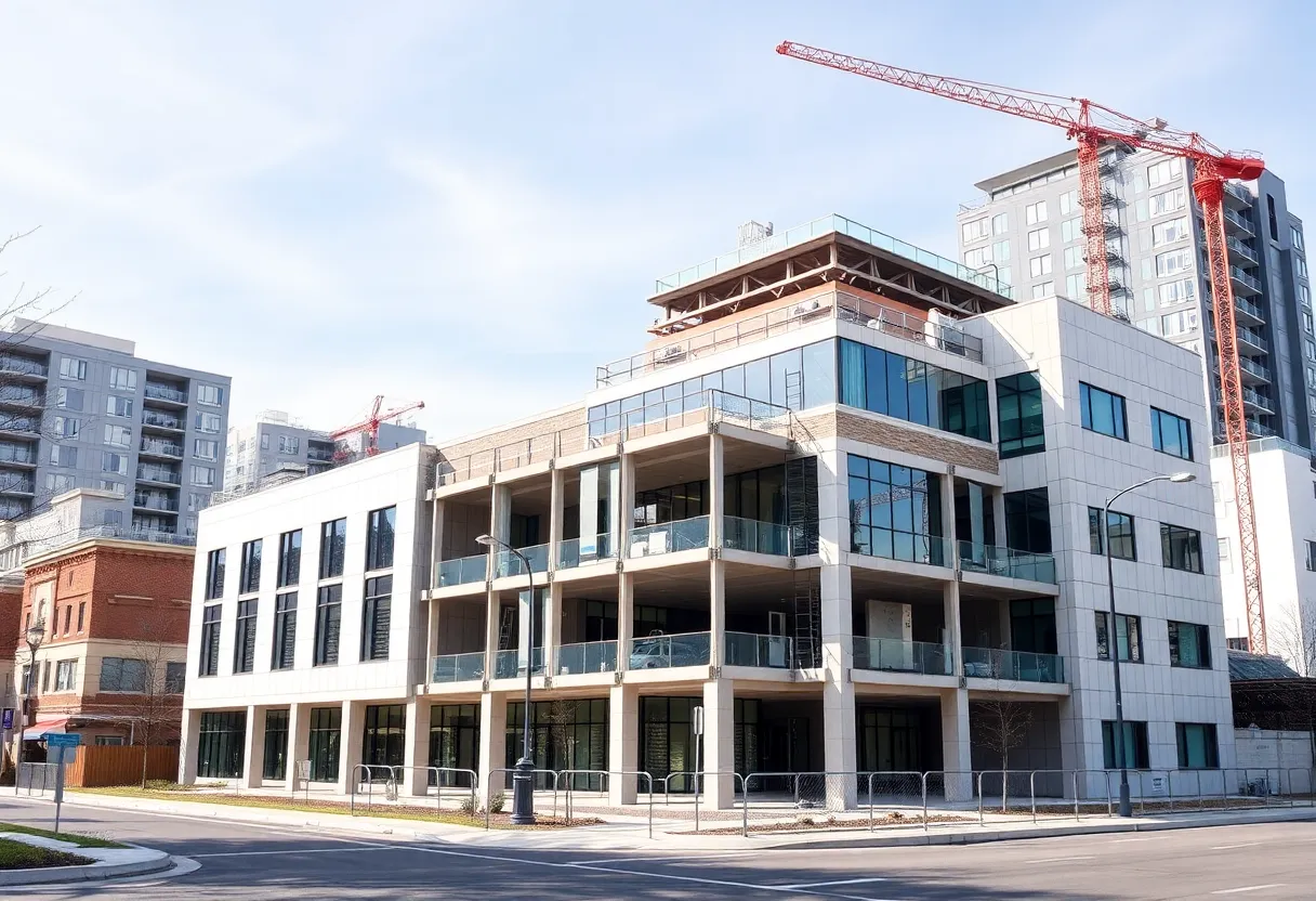 Construction site of the new UofL Health outpatient center