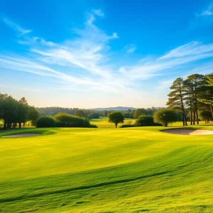 Landscape view of Valhalla Golf Club showcasing the golf course.