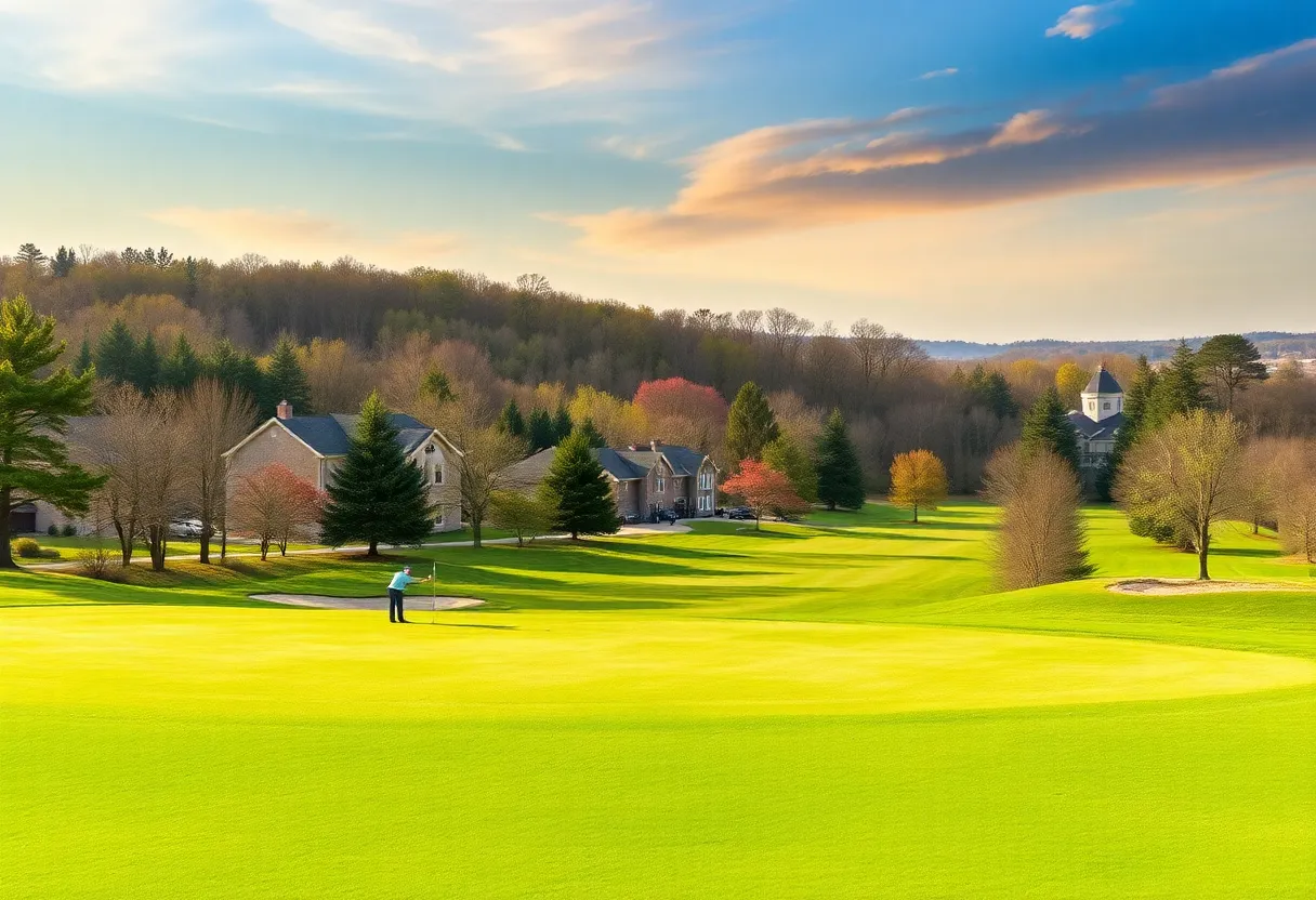 Lush fairways at Valhalla Golf Club during the Women's NCAA Regional Golf Championship