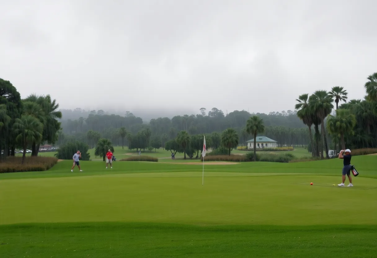 Golf course during Kentucky State Girls' Golf Championship