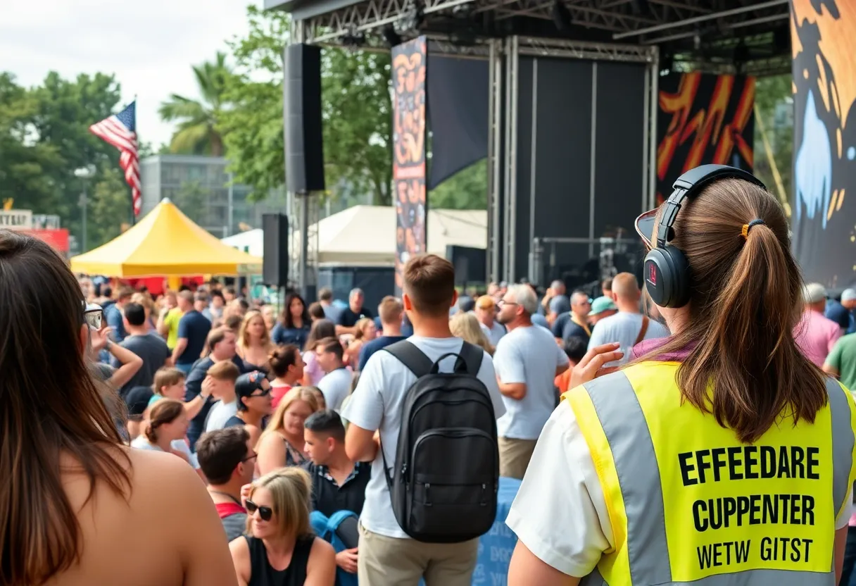 WKU meteorology students providing weather support at Louder Than Life festival in Louisville