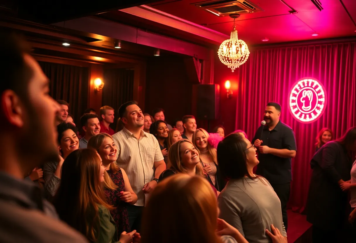 Audience enjoying Creig's Comedy Showcase at The Caravan Comedy Club
