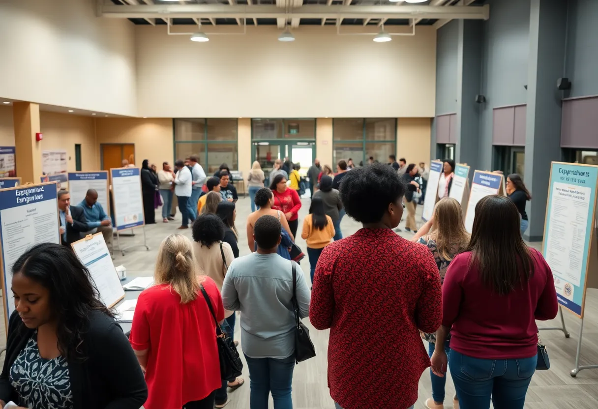 Community members at an expungement clinic in Louisville