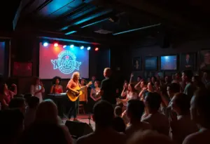 Joey performing solo at Tin Roof Louisville
