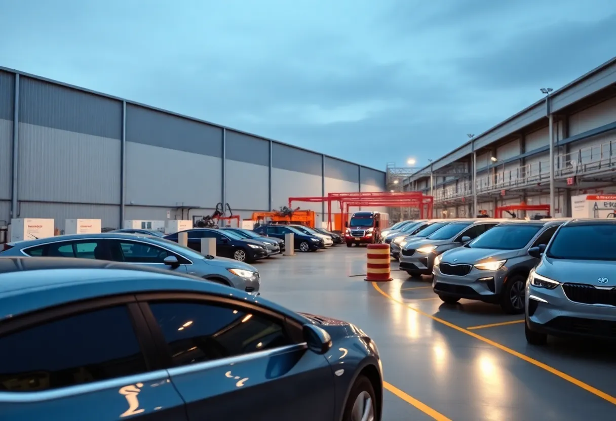 Manufacturing facility in Kentucky focused on electric vehicles and battery production.