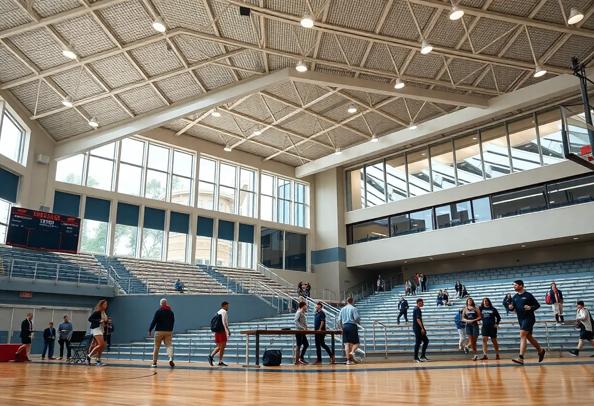 University of Louisville athletes training