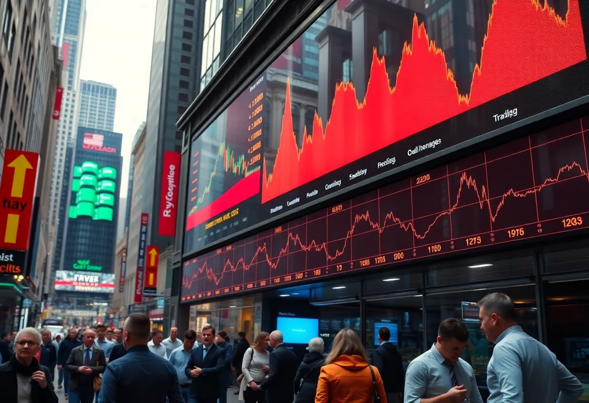 Visual representation of a stock market rally showing upward trends.